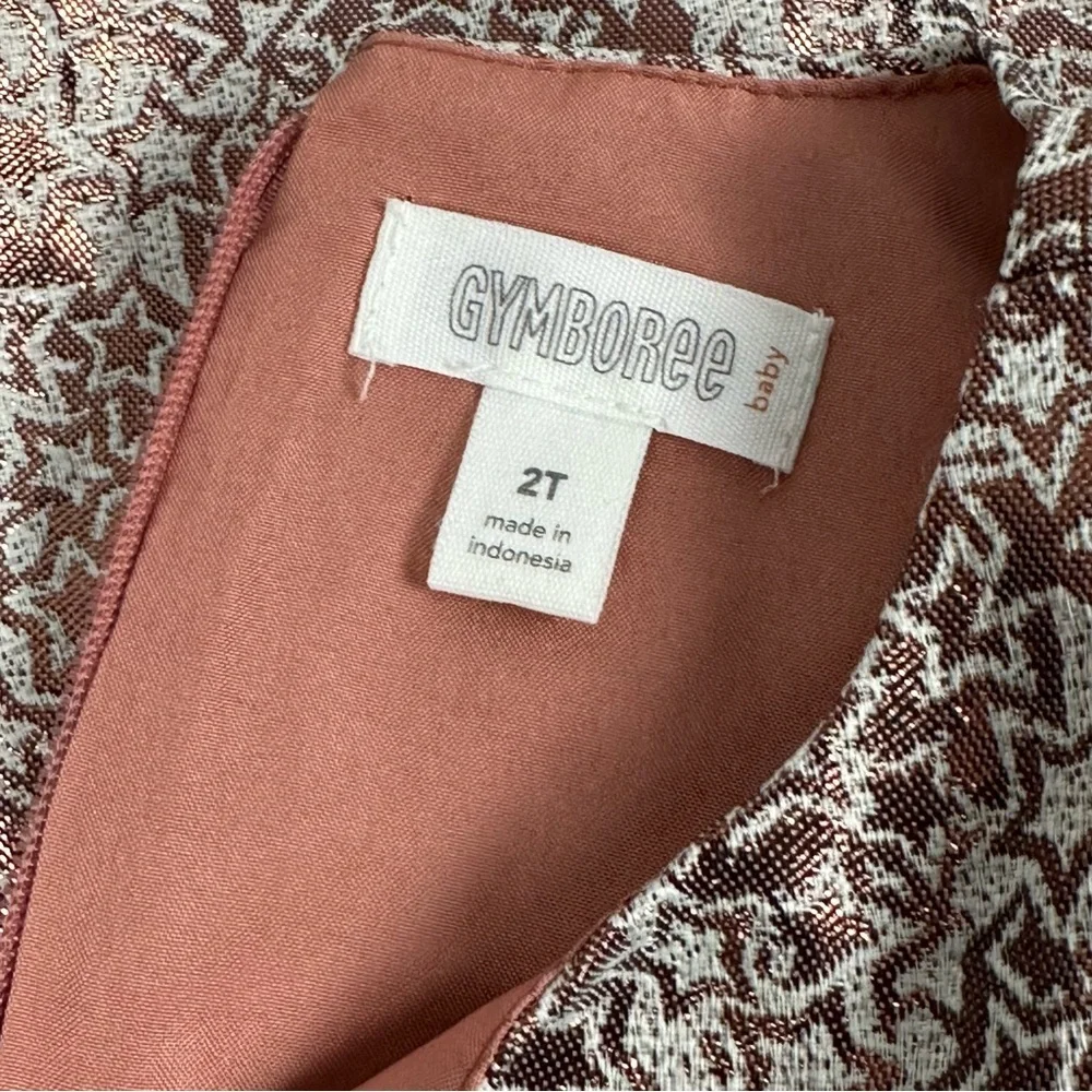 GYMBOREE Star Metallic Copper Party Dress - size 2T